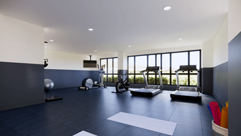 Fitness center with Peloton® Bikes